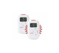 Infactory : 2 minuteurs avec alarme sonore, lumineuse et vibrations G
