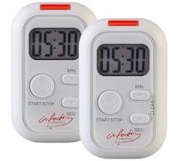Infactory : 2 minuteurs avec alarme sonore, lumineuse et vibrations G