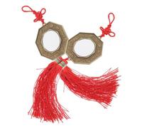 2 Miroirs Bagua Convexes en Alliage de Zinc Fil de Coton