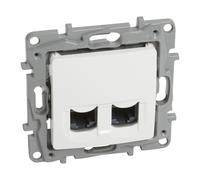 Ordinateur double prise 2x RJ45 cat. 6 UTP NILOE 764574