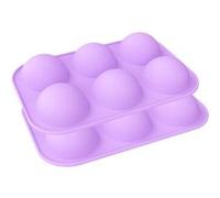 2 Moule Silicone Demi-Sphère violet
