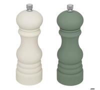5five Moulins à sel et poivre Sensia 17 cm Lot de 2 beige et vert