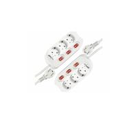 Revolt 2 multiprises 3 ports avec 3 interrupteurs individuels
