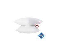 Abeil – Lot de 2 oreillers Anti-Acarien Sanitized 60 x 60 cm – Blanc – Certifié Oeko-Tex Standard 100