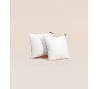 2 oreillers universels 60x60 cm - Respirant et moelleux - Fait en France - Microfibres recy s - Tediber