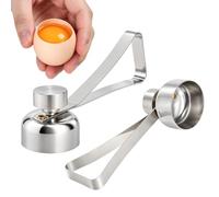 2 Ouvre Œufs Inox 304 Toqueur à Œuf pour Œufs à la Coque | Lot de 2 ouvre coquilles compact en inox 304 pour ouvrir plus proprement les œufs à la coque cuits mous ou durs