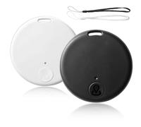 2 Pack Airtag GPS Localisateur Intelligent, Localisateurs d'objets, Traceur GPS Bluetooth 5.2 pour Clés, Portefeuilles, Animaux, Moto, Valises, Localisateur de ompatible Android & iOS