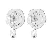 2 Pack Clear Heavy-Duty Wreath Holder Reusable Suction Hanger | Removable Suction Cup Hook for Tiles Glass Smooth Door Kitchen Bathroom Restroom