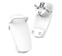 2 Pack Fiche Schuko Extra Plate avec Poignée Rabattable, Européenne Prise Plate pour Câbles avec Section de Câble 1,5 mm² 250V 16A IP20, Max 3680 W