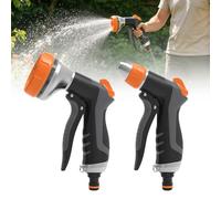 2 Pack Pistolet d'arrosage, Pistolet Arrosage Haute Pression avec 10 Modes & 2 Modes d'Arrosage, Pistolet arrosage du jardin, pour laver les voitures, les animaux domestiques, arroser le jardin