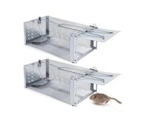2 Pack XXL Piège à Souris Vivant, Piège à Rats de Haute sensibilité, Respectueux des Animaux, Réutilisable, Il Attraper efficacement