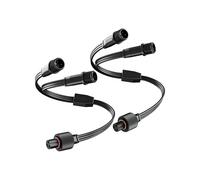 2 Pack Y-Connector Splitter for Permanent Outdoor Lights, Extension Cable for H705A H705B H705C,1 Female to 2 Male