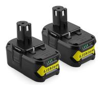 2 Packs 18V 4,0Ah Li-ion Remplacement de Batterie Pour Ryobi 18V ONE+ P108 P107 P104 P105 P102 P103 Outils Sans Fil