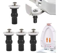 2 Paire Fixation Extensible Caoutchouc Vis Fixations WC Siège Fixation Abattant WC Vis Abattant WC Fixations Charnières Vis