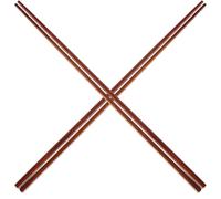 2 Paires Baguettes Cuisine Longues en Bois, 42cm, Marron | Deux Paires Réutilisables, Prise Antidérapante, Surface Polie, pour Nouilles, Raviolis, Friture et Cuisson sur Plaque