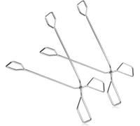 2 paires de pinces à grillades classiques, pinces de cuisine de haute qualité pour les plats grillés, pour barbecue et grill, accessoires de grill en acier inoxydable (2 pièces)