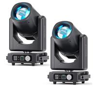 2 PCS 295W HID Beam Lyre LED Éclairage de Scène, LED RGBW Jeux de Lumiere avec 14+1 Couleurs 13 Motifs Effet Arc-En-Ciel DMX512 Équipement Professionnel 8+48 Prismes Pour Théâtres Fêtes Concerts Noël