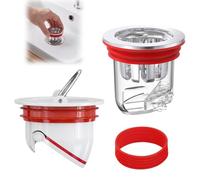 2 Pcs 32-40 mm Clapet Anti Odeur Douche,pour Balcons,Salles Bains,Cuisines | Bouchon Anti Odeur Douche Plastique,Bouchon Siphon de Sol de Douche,Prévention des Refoulements,des Insecte,33-39 mm,32-40 mm