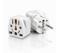 2 PCS Adaptateur Prise Universelle, Types A B G I vers Europe | Adaptateur de Voyage International pour Prises USA, Chine, Royaume-Uni vers France et Europe