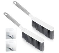 2 Pcs Balayette à Main, Balai à Main, Brosses à Main, Brosse de Nettoyage Domestique, Brosse de Cuisine avec Poils Doux, Balayeuse à Main pour Lit, Canapé, Meubles, Vêtements, Voiture