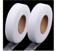 2 PCS Bande Thermocollante, 60m x 20mm, Tissu Non Tissé, Ourlet Couture, Vêtements Rideaux .