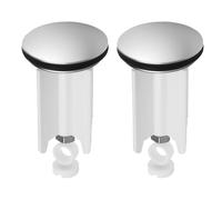 2 Pcs Bouchon Baignoire Universel, Bouchon de Vidange de Baignoire, Bbouchon d'Evier Cuisine Hauteur réglable de 40 mm, Bouchons de Vidange pour Evier Lavabo de Cuisine Salle de Baine
