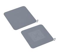 2 PCS Bouchon Douche Anti Odeur Universel Silicone Etanche 20x20cm Carré Durable Bouchons de Vidange Anti-Odeur pour Douche Baignoire Cuisine Salle de bain Toilette Protection de Drain Pratique