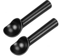 2 PCS Cuillère à Glace, 18 CM, Boulier Glace, Aluminium Professionnel, Pelle Sorbet Réutilisable, Outil Service Dessert Pour Former Des Boules, Idéal Maison Restaurant Cuisine Quotidienne