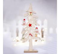 2 pcs Décorations de Noël - Ornements en bois 24x10cm