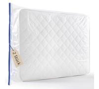 2 PCS Housse Matelas 90x200 - Protège Matelas Étanche et Résistant avec Double Fermeture Éclair - Protege Matela Déménagement et Stockage Extérieur - Compatible 90x190 - Épaisseur 30 cm