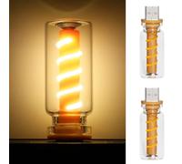 2 PCS Lampe rétro pour voiture,Lampe d'ambiance d'intérieur à LED USB, tactile et dimmable,Veilleuse USB pour voiture,Mini lampe d'intérieur à LED portable pour voiture,chambre à coucher,Blanc chaud