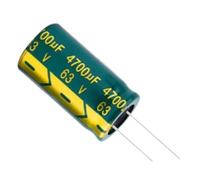 2 pcs/lot condensateur électrolytique en aluminium 63V4700UF 63V 4700UF 22x40mm