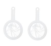 2 Pcs Passoire Fine en Nylon avec Poignee Chinois Etamine Alimentaire Tamis Cuisine Ultra Fin pour Filtrer Jus Lait de Soja Cafe Vin Yaourt Passoir Plastique Reutilisable Outil de Cuisine