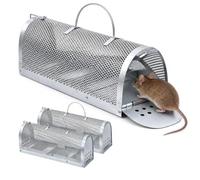 2 PCS Piège à Rats Cages Rats, Piège à Rats Vivant, Nasse à Rats | Piège à Rats Multi, Piège à Souris Vivante, Réutilisable, Pour Usage Intérieure/Extérieure, Pour La Maison, Le Jardin