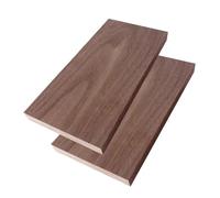 2 Pcs Planche Noyer pour Bricolage, Planche en Noyer Massif 20x10x1cm | Planche Bois Brut, Panneau de Noyer d'Amérique du Nord