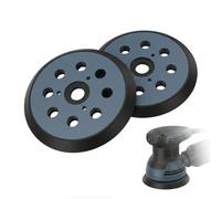 2 PCS Plateaux de Ponçage 125 mm 8 Trous, Compatible avec Makita BO5021 BO5031 BO5041 BO5010 M9204, Tampon de Remplacement Compatible avec DeWalt 151281-08 DW420 DW421 Porter Cable 390, 382, 343