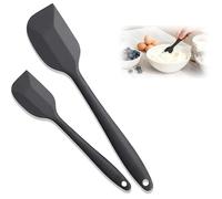 2 PCS Spatule en Silicone, Spatule Maryse souple de pâtisserie, Écologique Sans BPA, Antiadhésif, Résistant à la Chaleur, Lave-vaisselle sûr, 21.5 cm-27,5 cm