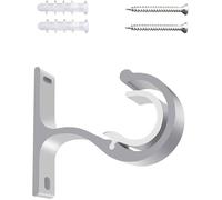 2 PCS Support de tringle à rideau blanc pour tringles à rideau 25-28MM pour fenêtre, armoire, penderie, chambre à coucher, salon