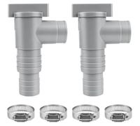 2 Pcs Vanne d'arrêt 32mm + 4 Colliers - Entretien Piscine Hors Sol