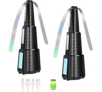 2 Pcs Ventilateur Anti Mouche, Moustaches anti-mouches à chargement USB, Ventilateur Répulsif Pliable et Suspendu
