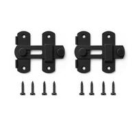 2 PCS Verrou de Porte en Acier Inoxydable, Verrou de porte loquet exterieur, fermetureporte, targette deporte, verrou porteinterieure, pour Porte, Fenêtre, Placard et Portail, Sûr, robuste et durable.