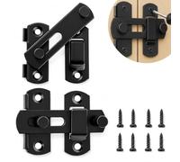 2 PCS Verrou Porte Interieure Loquet Porte, Fermeture Porte en Acier Inoxydable, Targette de Porte, Bloc Porte Sécurisé, Serrure Porte pour Fenêtre, Placard, Jardin et Verrou Porte Coulissante
