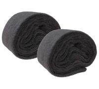 2 pelotes de laine en fil d'acier de 120g, qualité ultra-fine 00000, pour le nettoyage du verre