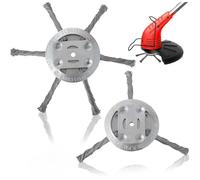 2 Pièce Tete Debroussailleuse Universelle, Brosse Debroussailleuse, Tête De Coupe-Brosse en Fil d'acier (3 têtes + 6 têtes)