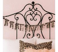 2 pièces/1 pièce Couronne décorative avec nœud en ruban imprimé léopard, bannière imprimée animal, décoration de fête d'anniversaire, décoration thème jungle, décoration murale de maison, chambre à co