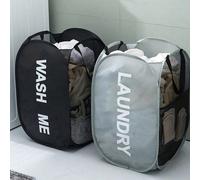 2 pièces 1 pièce Panier à linge pliable et rétractable, panier à linge avec poignées solides, grande capacité, imperméable, économe en espace. Indispensable pour les familles, les étudiants, idéal pou