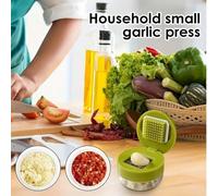 2 pièces/1 pièce Presse-ail et broyeur manuel - Outil de cuisine multifonction, Presse-ail/Broyeur d'épices/Écrase-ail, Peut être utilisé pour hacher, trancher et broyer, Convient pour la maison, le r