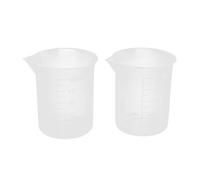 2 pièces 100 ml gradué bécher en plastique transparent tasse à mesurer pour laboratoire maison cuisine liquide outil de mesure tasse à mesurer cruche 10