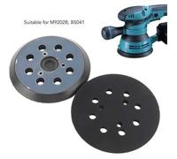 2 Pièces 125mm Tampon de Ponceuse de Remplacement Orbitale à Crochet et Boucle à 8 Trous Plateau de Ponçage pour Makita BO M9202B