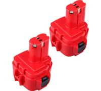 2 pièces 12V 2000mAh batterie rechargeable Ni-CD pour Makita 1220 1222 1233S 192598-2 192681-5 1050D 6227D 6213D 6917D